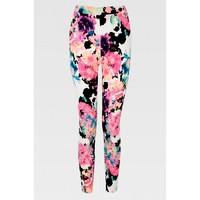 neon mix floral pant