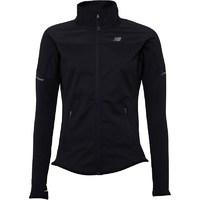 New Balance Womens Woven NB Heat Thermal Running Jacket Black/Grey