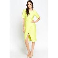 Neon Lime Overlay Hem Dress