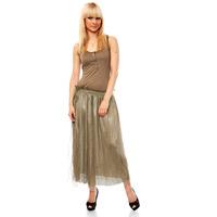 Net Layer Skirt Maxi Dress