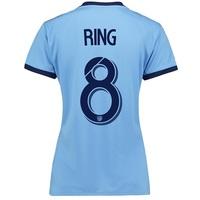 new york city fc home shirt 2017 18 womens with ring 8 printing blue