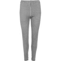 Nessa Gingham Check Leggings - Black