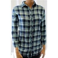 New Look Size 10 Blue Checked Night Shirt