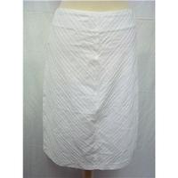 Next - Size: 10 - White - Calf length skirt