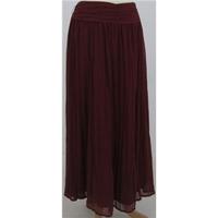 next size 14 deep red long skirt