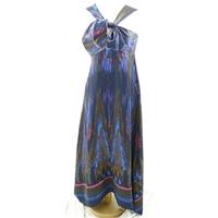 next petite size 12 bold print blue maxi dress