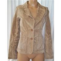 new look size 8 beige suede blazer