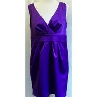 new look size 14 purple sleeveless dress