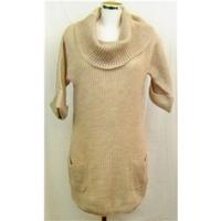 New Look Oatmeal knit tunic Size 8