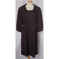 Next size 10 brown calf length dress/coat