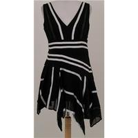 Next Petite, size 12 black & white dress