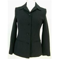 next size 8 black pinstripe smart jacket