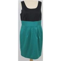 Next, size 16 black & emerald green sleeveless dress