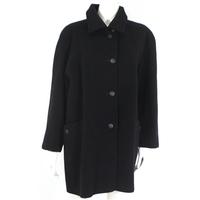 Nesi Size 18 Cashmere and Wool Blend Blue Coat