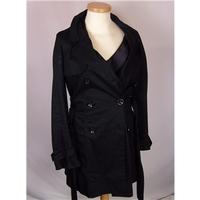 New Look Size 14 Tall Black Raincoat