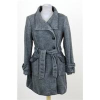 next size 14 grey wool blend coat
