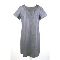 new york laundry size m grey knee length dress