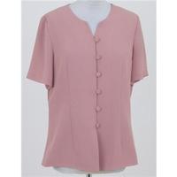 next size 14 pink short sleeved blouse