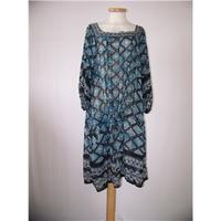 next size 16 blue knee length dress