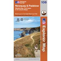 Newquay & Padstow - OS Explorer Map Sheet Number 106