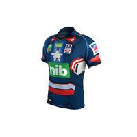 Newcastle Knights 2017 NRL Iron Patriot Marvel S/S Ltd Edition Rugby Shirt