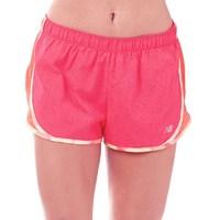 new balance womens accelerate printed 25 running shorts alpha pink