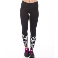 New Balance Womens Fashion Print Running Tight Leggings Black/White