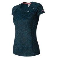 New Balance Ice Short Sleeve Tee - Womens - Castaway Multi/Galaxy