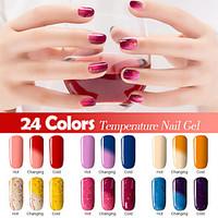 new colorful chameleon temperature uv gel polish nail lacquer 7ml 24 c ...