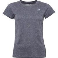 new balance womens accelerate heathered running top black heather