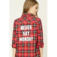 Never Say Monday Check Shirt