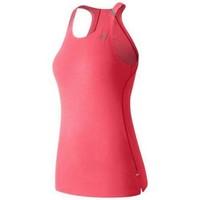new balance precision run top womens vest top in pink