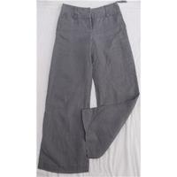 next size 8r 100 linen grey trousers