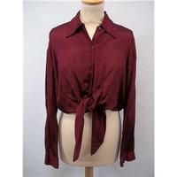 new look medium sized red blouse