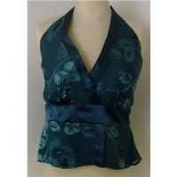 next size 22 turquoise halter neck top