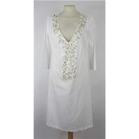 Next - White - Kaftan top - Size 8