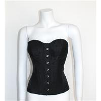next size 34 d black corset next size m black bustier