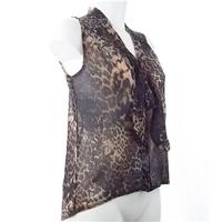 New Look size 8 tunic style leopard print sleeveless blouse New Look - Size: 8 - Brown - Sleeveless top