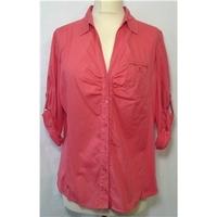 next size 14 red top next size 14 red smock top