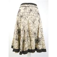 next size 12 calico brown embroidered skirt