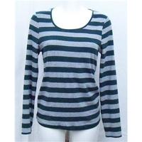 Next green/grey striped T-shirt Size 14