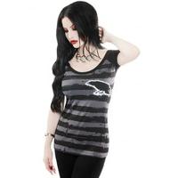 Nevermore Striped Shoulder Top - Size: XXL