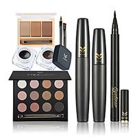 New Women Value Pack Makeup Set Gift Gel Eyeliner Eye Liner Pen Eyebrow Pencil Sexy Lipstick Eyebrow Powder Mascara Tool Kit