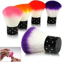 New Colorful Nail tools Brush For Acrylic UV Gel Nail Art Dust Cleaner Random Color