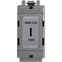 Nexus 2 Way Single Pole Secret Key Module - Brushed Steel