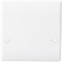 Nexus Slim Flex Outlet Plate Bottom Entry - White Plastic