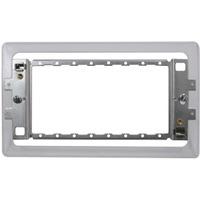 Nexus 3 & 4 Gang Grid Frame - Screwless Flat Plate Only