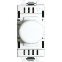 Nexus 400W 2 Way Grid Push Dimmer - White