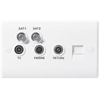 nexus quadplex slim tvfmsatx2 with bt outlet co axial return white pla ...