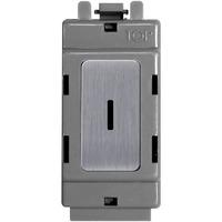 nexus 2 way single pole grid secret key module brushed steel